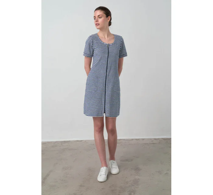 Vamp - Pohodlné celopropínací froté šaty 16930 - Vamp Vamp - Pohodlné celopropínací froté šaty 16930 - Vamp