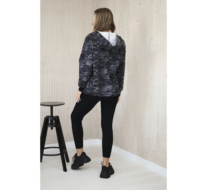 3dílná souprava Vřesoviště halenka, top a legíny černá + grafit 3dílná souprava Vřesoviště halenka, top a legíny černá + grafit