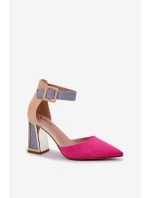 Sandály Na Podpatku Se Fuchsie model 21684431 - Boto Sandály Na Podpatku Se Fuchsie model 21684431 - Boto