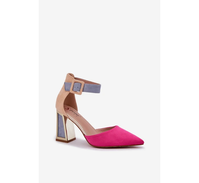 Sandály Na Podpatku Se Fuchsie model 21684431 - Boto Sandály Na Podpatku Se Fuchsie model 21684431 - Boto