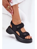 Dámské Sandály Se Zlatými Černé model 21701759 - EVENTO