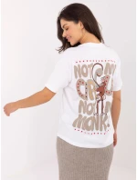 T shirt model 21253045 biały - FPrice