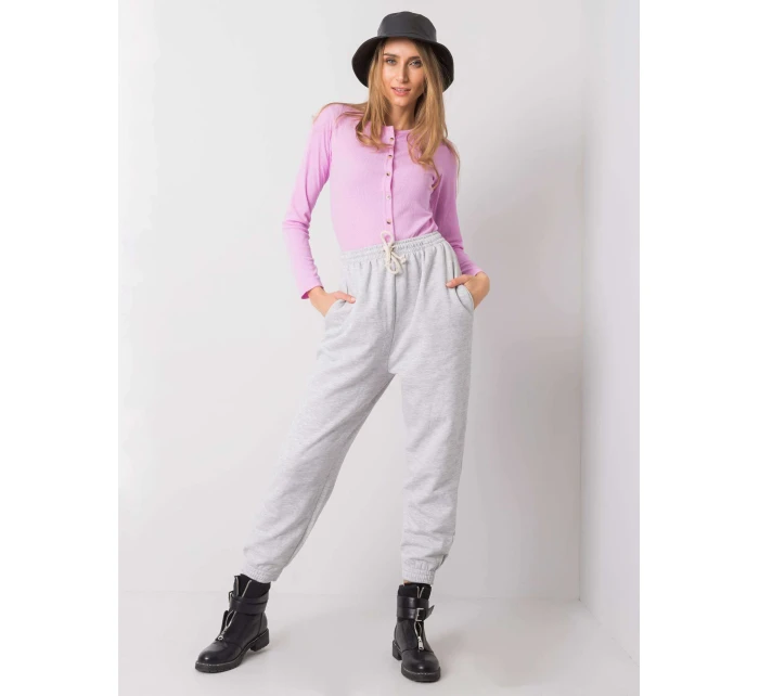 Tepláky TW DR G 080.17 světle šedá