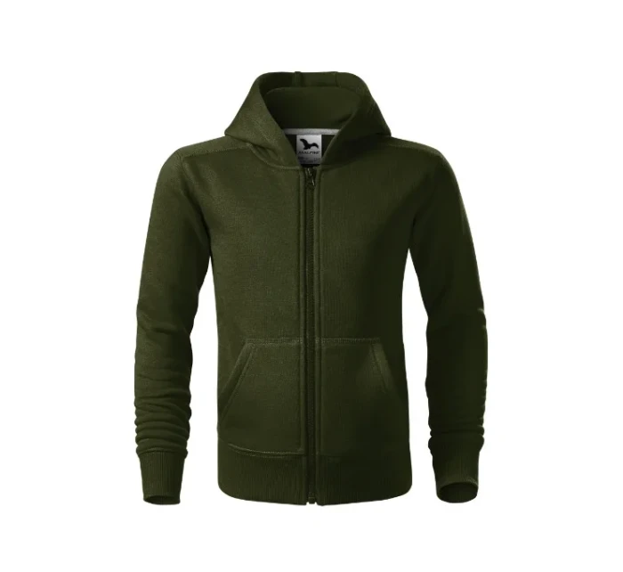 Trendy Zipper mikina dětská military