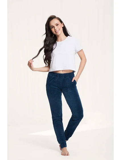 Dámské velurové kalhoty model 15856938 - Luna