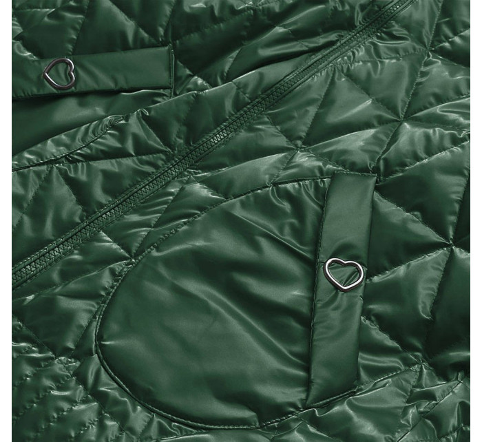Zelená metalická dámská bunda (2021-01)