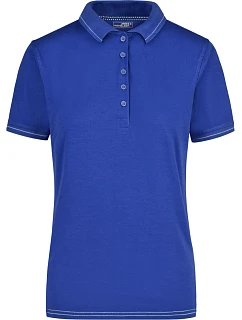 Daiber JN 568 Dámské žerzejové elastické polo 02.0568 royal/white
