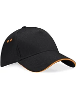 Beechfield B 15C 5 panelová sandwich kšiltovka 53.015C black/orange Beechfield B 15C 5 panelová sandwich kšiltovka 53.015C black/orange