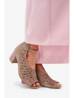 Dámské Semišové Boty Na Podpatku Maciejka Tmavě Béžové 06893-10 Dámské Semišové Boty Na Podpatku Maciejka Tmavě Béžové 06893-10