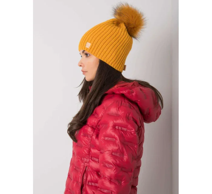 Dámská čepice JK CZ 24 cap.30 tmavě žlutá