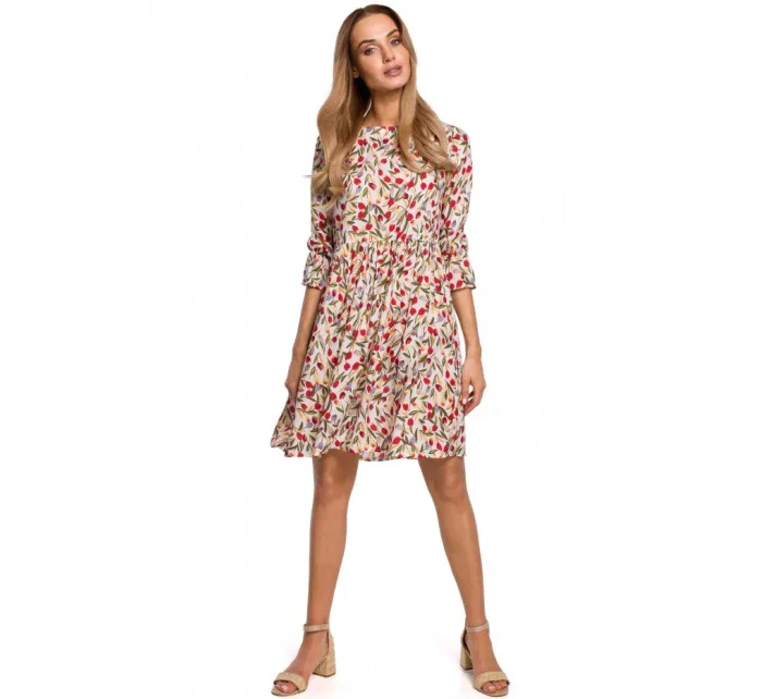 M521 Šaty s nařasenými rukávy - model 5