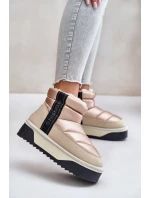 Nízké sněhule na silné podrážce D.Franklin Béžové