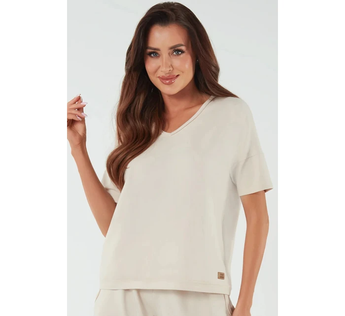 Dámská halenka model 21280833 béžová - Italian Fashion Dámská halenka model 21280833 béžová - Italian Fashion