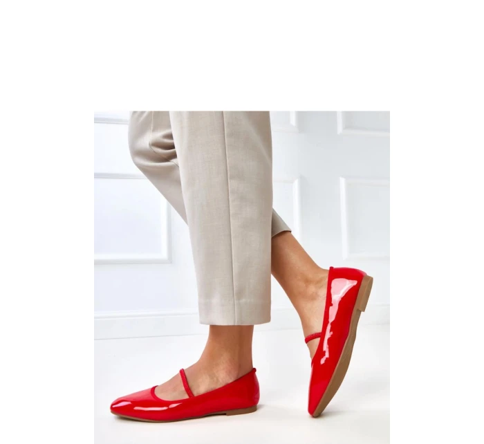 Balerinky model 21937859 červené Solea - SWEET SHOES