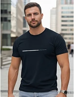 Pánské bavlněné tričko s nápisem „Whatever“, tmavě modré, FashionStreet NX5128R