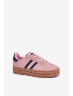 Dámské Tenisky Na Platformě Růžové model 21680443 - Boto