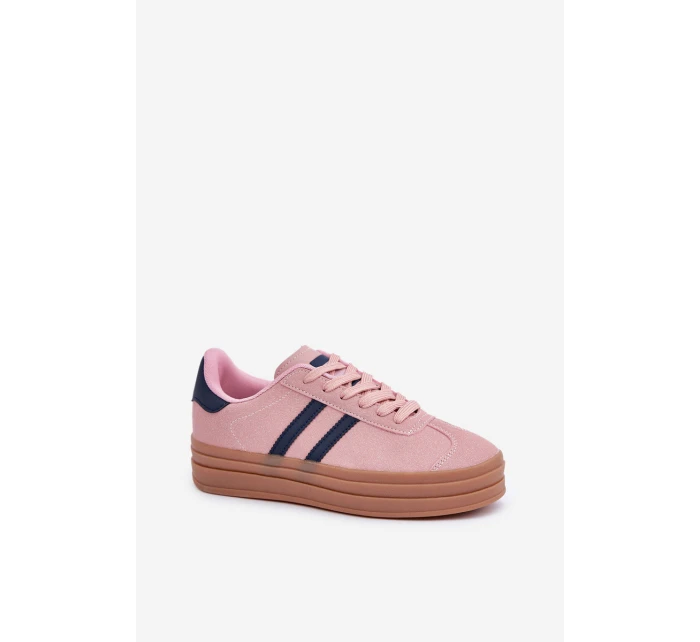 Dámské Tenisky Na Platformě Růžové model 21680443 - Boto