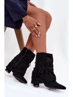 Dámské Kotníkové Boty S A Zlatými Přezkami model 21709054 - Boto Dámské Kotníkové Boty S A Zlatými Přezkami model 21709054 - Boto