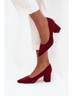 Dámské lodičky s na sloupku bordové model 21711452 - Boto Dámské lodičky s na sloupku bordové model 21711452 - Boto