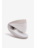 Dámské kožené baleríny model 22100748 Bílá - Maciejka