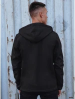 Pánská přechodná softshellová bunda s kapucí černá model 21980013 - Dstreet Pánská přechodná softshellová bunda s kapucí černá model 21980013 - Dstreet