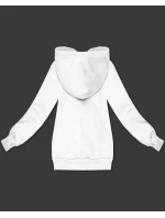 Bílá volná klokaní mikina s kapucí S'West (B-11#)