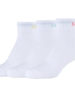 Skechers 3PPK Wm Mesh Ventilation Quarter Socks SK42022-1000 White 35-38