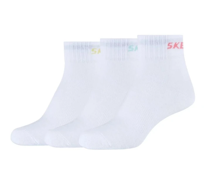 Skechers 3PPK Wm Mesh Ventilation Quarter Socks SK42022-1000 White 35-38 Skechers 3PPK Wm Mesh Ventilation Quarter Socks SK42022-1000 White 35-38