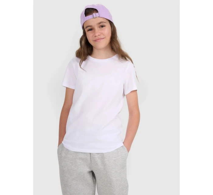 Dívčí hladké tričko model 21815548 - 4F Dívčí hladké tričko model 21815548 - 4F