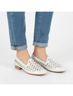 Skórzane damskie białe model 22034207 - JEZZI