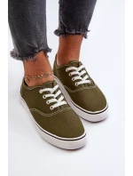 Dámské klasické tmavě zelené tenisky Olvali Dámské klasické tmavě zelené tenisky Olvali