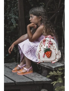 Dětské vonící sandálky na suchý zip ZAXY LL385026 Oranžové