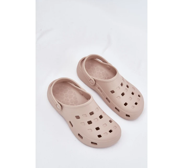 Dámské Pěnové Pantofle Béžové model 21698082 - Boto Dámské Pěnové Pantofle Béžové model 21698082 - Boto