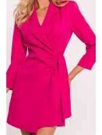 M796 Oblek s límečkem - fuchsiový