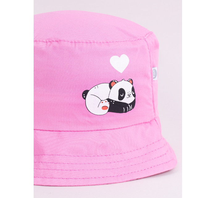 Yoclub Dívčí letní klobouk CKA-0267G-A110 Pink