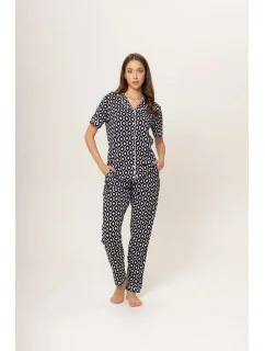 Dámské pyžamo 180/158 černobílé - Karol