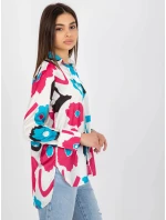 Dámská košile 509016.06 bílo-modro-růžová - FPrice Dámská košile 509016.06 bílo-modro-růžová - FPrice