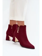 Boty na podpatku model 217726 Step in style Boty na podpatku model 217726 Step in style