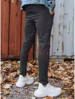 Pánské tmavě šedé kalhoty FashionStreet chinos UX3430