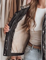Dámská přechodná prošívaná bunda s kapucí NIVESSO černá FashionStreet TY4859