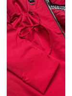 Červená dámská bunda parka s kapucí model 18022595 - S'WEST