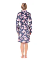 Dámský župan Toya se zipem blue - Vestis Dámský župan Toya se zipem blue - Vestis