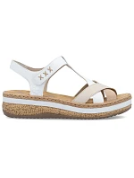 Sandały damskie na białe model 22087123 - Rieker Sandały damskie na białe model 22087123 - Rieker