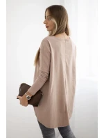 Dámská halenka s model 21138054 a nápisem Canyon velbloud - K-Fashion