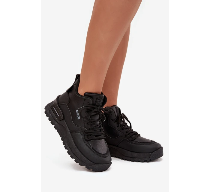 Dámské sportovní boty na platformě Big Star model 21708704 Černé - Big Star Shoes Dámské sportovní boty na platformě Big Star model 21708704 Černé - Big Star Shoes