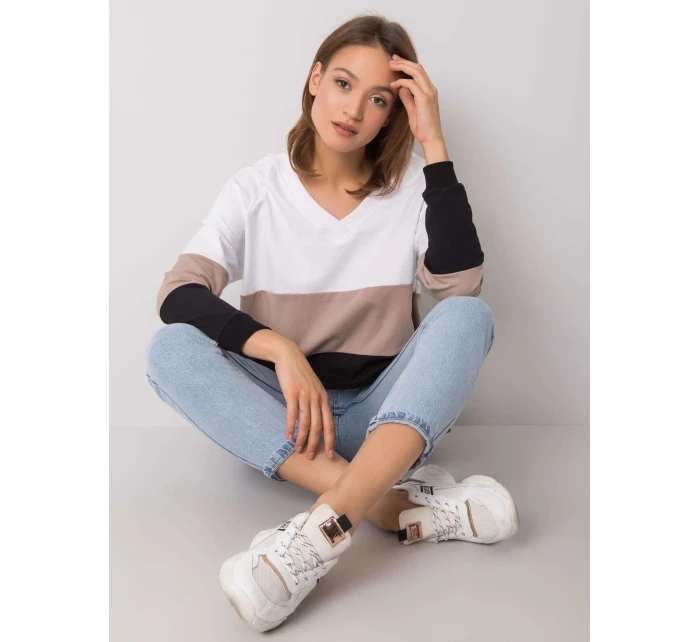 Mikina RV BL 5972.07 černá a béžová