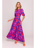 M858 Maxi šaty s otevřenými zády - model 2