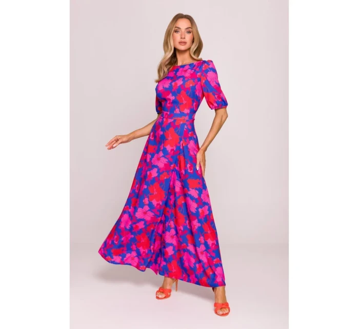 M858 Maxi šaty s otevřenými zády - model 2