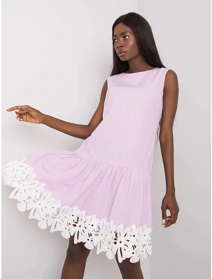 Dámské šaty model 18619349 světle fialová - FPrice