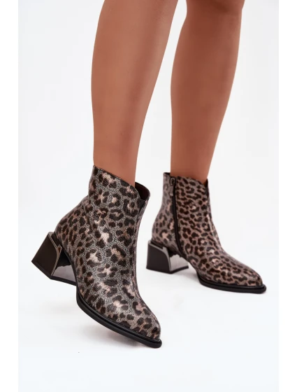 Boty na podpatku model 219591 Step in style Boty na podpatku model 219591 Step in style